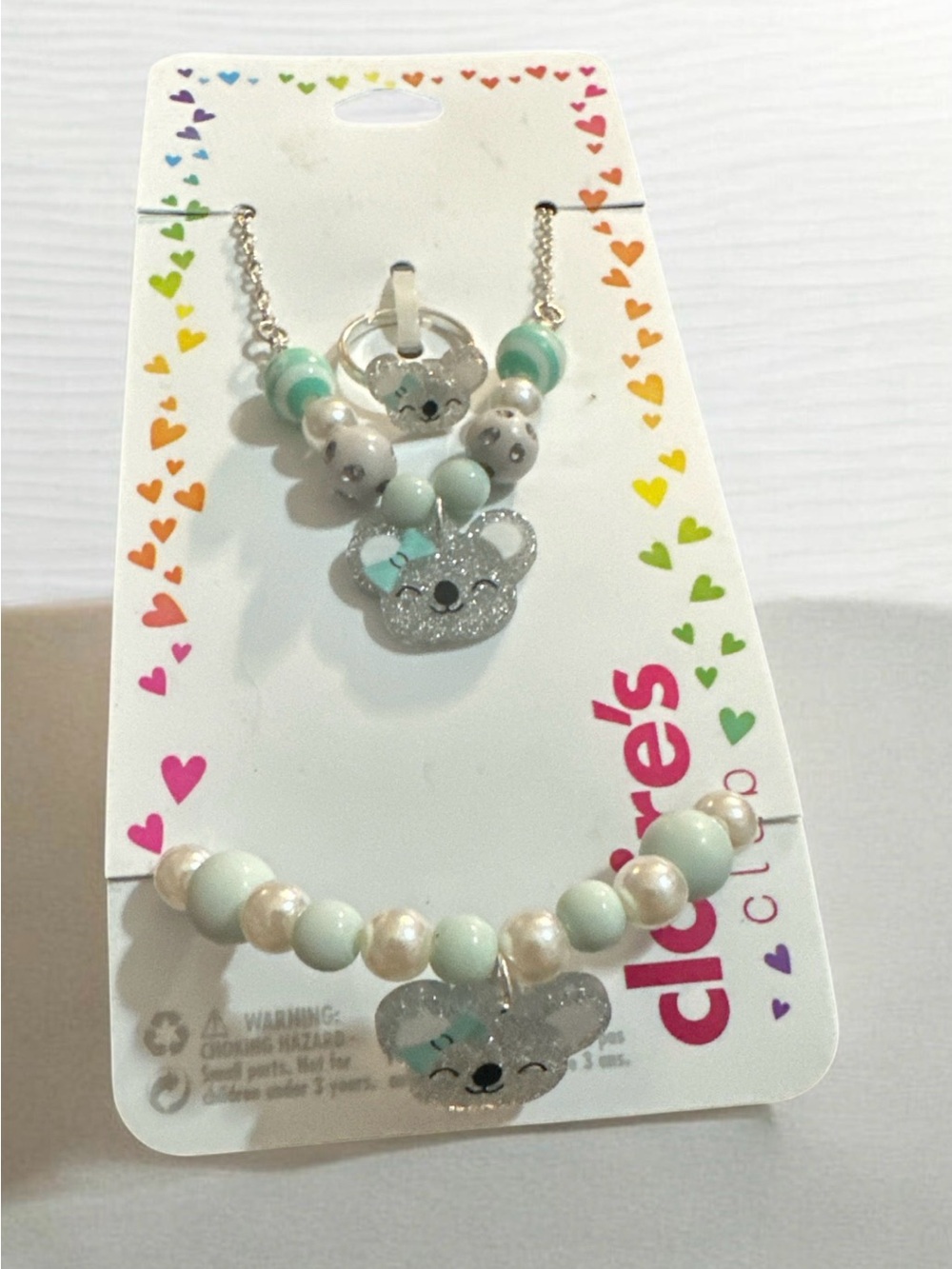 Claire's Kids Mint Koala Necklace and Bracelet Set
1036